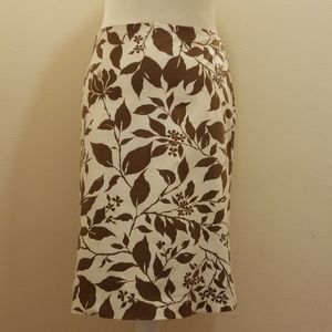 Vintage Brooks Brothers 346 Brown and Cream Skirt